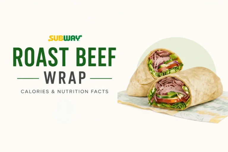 Subway Roast Beef Wrap Nutrition Facts
